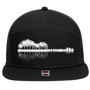 Guitar Landscape 7 Panel Mesh Trucker Snapback Hat