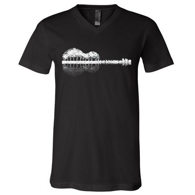 Guitar Landscape V-Neck T-Shirt