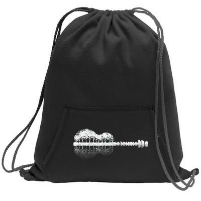 Guitar Landscape Sweatshirt Cinch Pack Bag