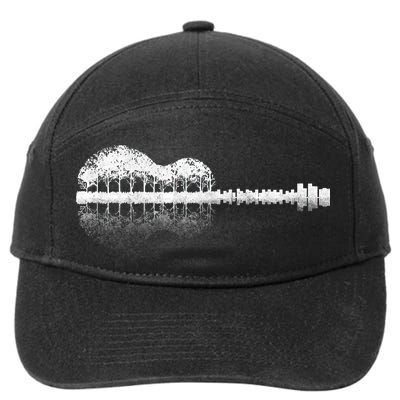 Guitar Landscape 7-Panel Snapback Hat