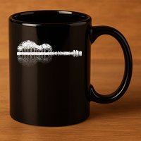 Guitar Landscape 11oz C Handle Ceramic Mug