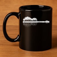 Guitar Landscape 11oz C Handle Ceramic Mug