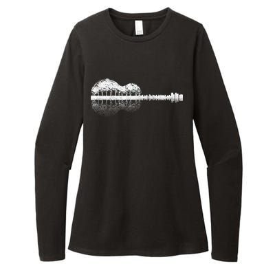 Guitar Landscape Womens CVC Long Sleeve Shirt