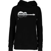 Guitar Landscape Womens Funnel Neck Pullover Hood