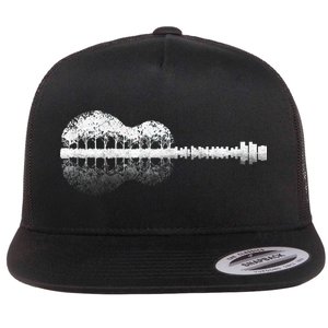 Guitar Landscape Flat Bill Trucker Hat