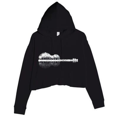 Guitar Landscape Crop Fleece Hoodie