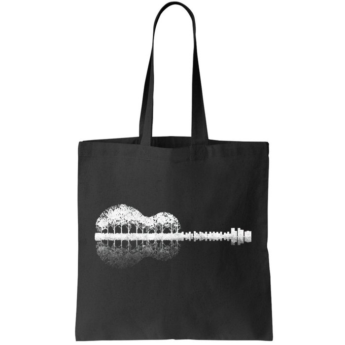 Guitar Landscape Tote Bag