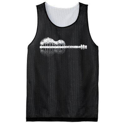 Guitar Landscape Mesh Reversible Basketball Jersey Tank