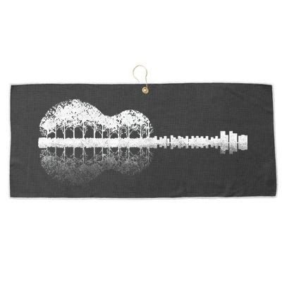 Guitar Landscape Large Microfiber Waffle Golf Towel