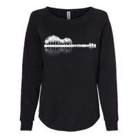 Guitar Landscape Womens California Wash Sweatshirt