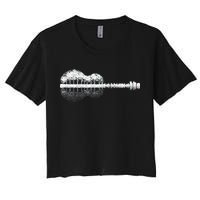 Guitar Landscape Women's Crop Top Tee