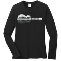 Guitar Landscape Ladies Long Sleeve Shirt