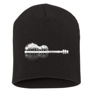 Guitar Landscape Short Acrylic Beanie