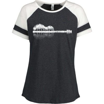 Guitar Landscape Enza Ladies Jersey Colorblock Tee