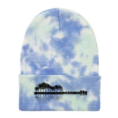 Guitar Landscape Tie Dye 12in Knit Beanie