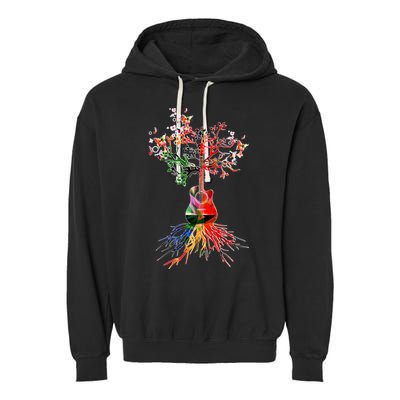 Guitar Roots Tree Of Life Garment-Dyed Fleece Hoodie