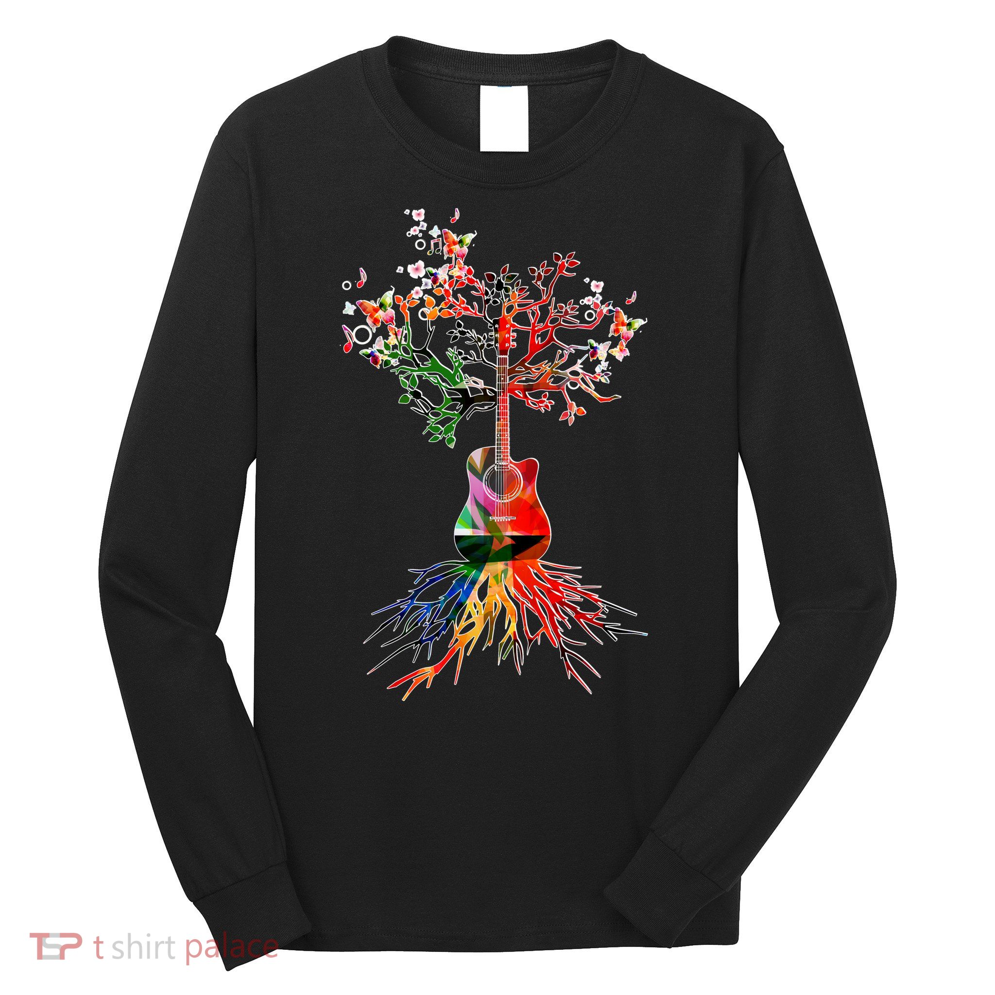 Guitar Roots Tree Of Life Long Sleeve Shirt