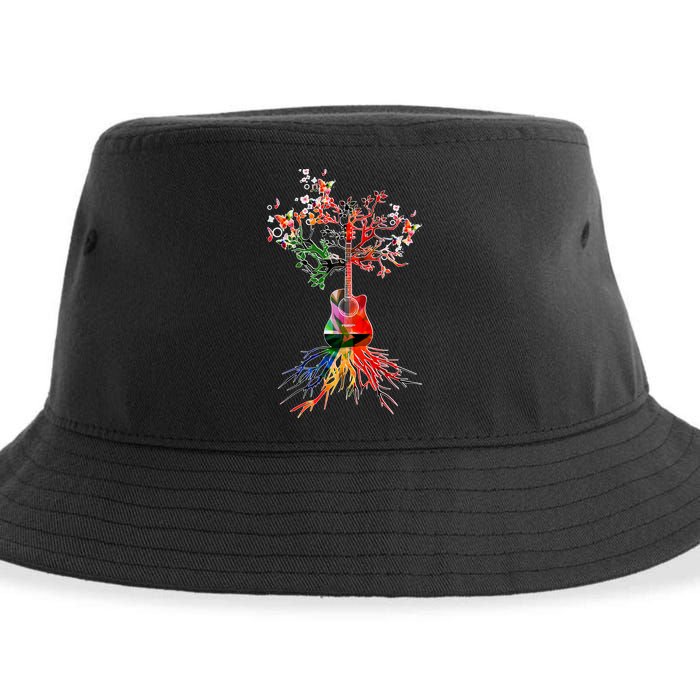 Guitar Roots Tree Of Life Sustainable Bucket Hat
