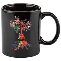 Guitar Roots Tree Of Life 11oz C Handle Ceramic Mug