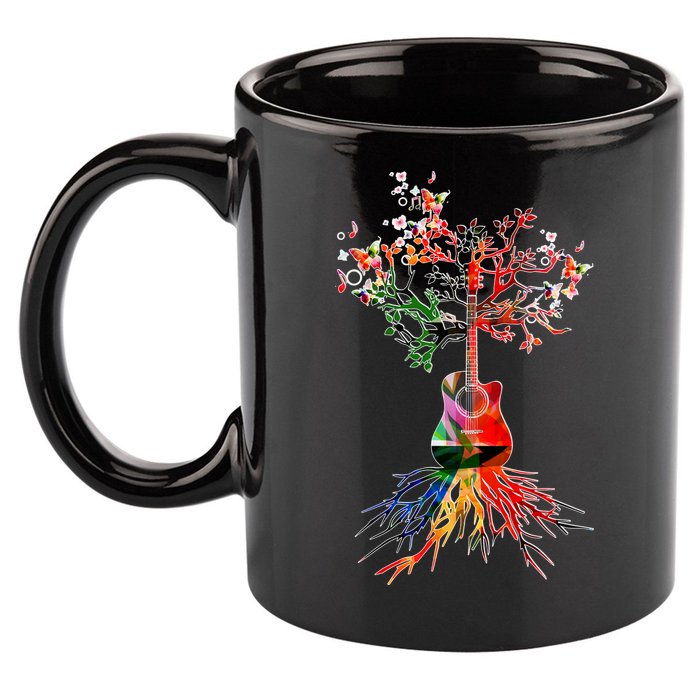 Guitar Roots Tree Of Life 11oz C Handle Ceramic Mug