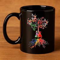 Guitar Roots Tree Of Life 11oz C Handle Ceramic Mug