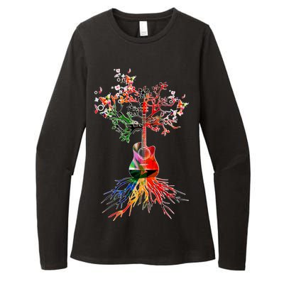 Guitar Roots Tree Of Life Womens CVC Long Sleeve Shirt