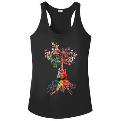Guitar Roots Tree Of Life Ladies PosiCharge Competitor Racerback Tank