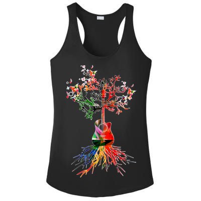 Guitar Roots Tree Of Life Ladies PosiCharge Competitor Racerback Tank