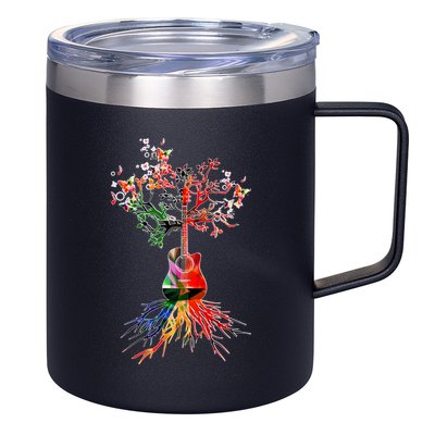 Guitar Roots Tree Of Life 12oz Stainless Steel Coffee Mug