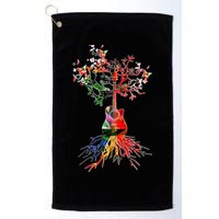 Guitar Roots Tree Of Life Golf Towel