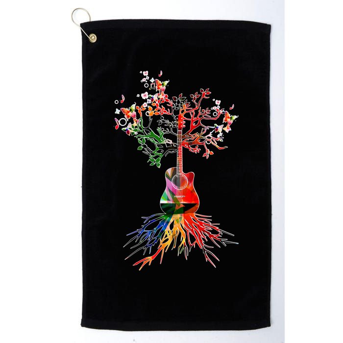 Guitar Roots Tree Of Life Golf Towel