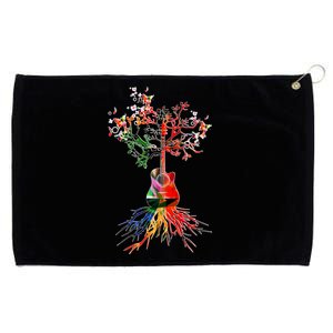 Guitar Roots Tree Of Life Grommeted Golf Towel