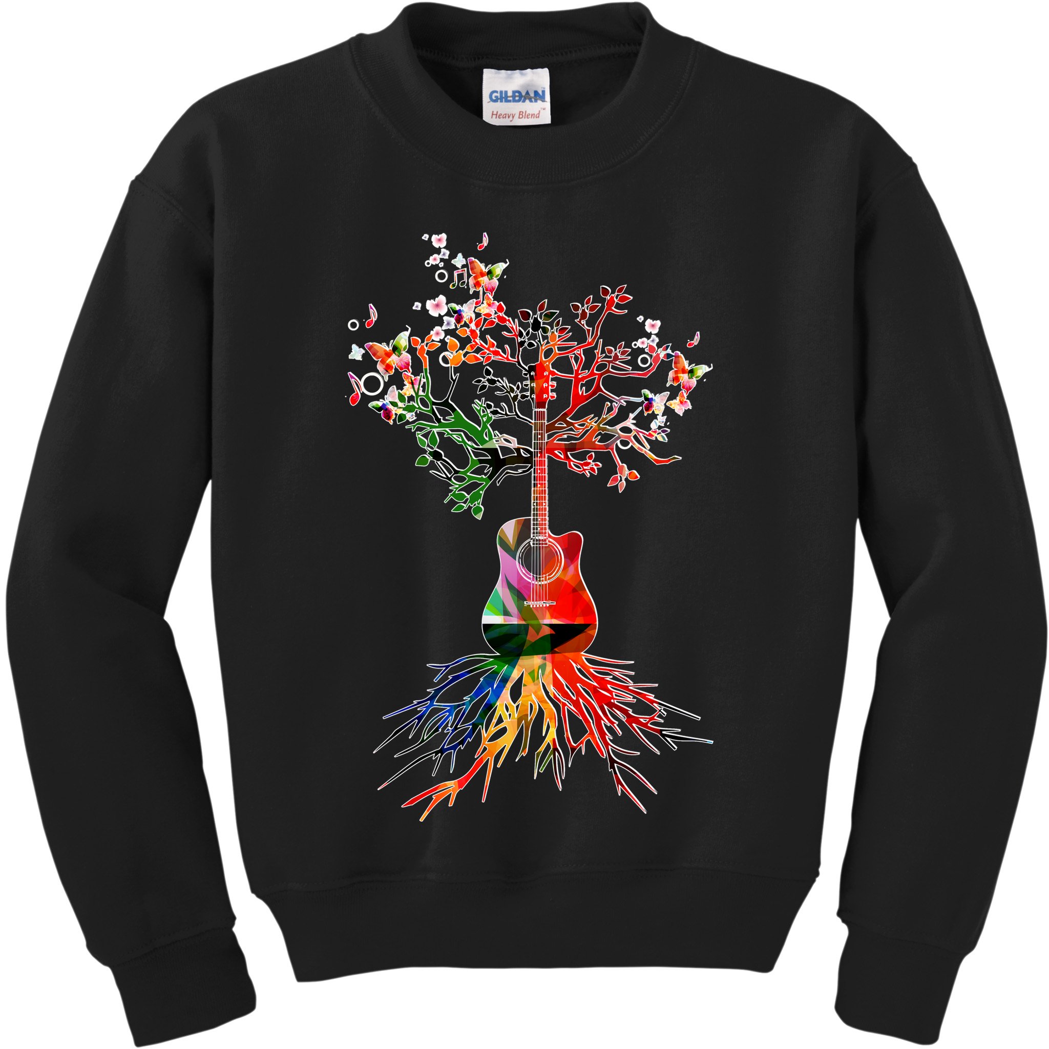 Guitar Roots Tree Of Life Kids Sweatshirt