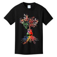 Guitar Roots Tree Of Life Kids T-Shirt