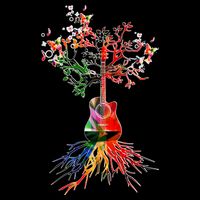 Guitar Roots Tree Of Life Kids T-Shirt