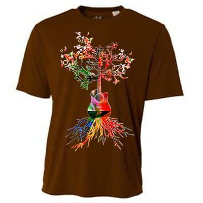 Guitar Roots Tree Of Life Cooling Performance Crew T-Shirt