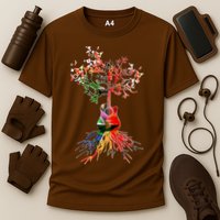 Guitar Roots Tree Of Life Cooling Performance Crew T-Shirt