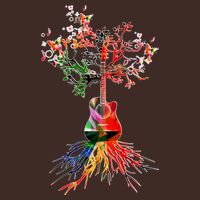 Guitar Roots Tree Of Life Cooling Performance Crew T-Shirt