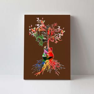 Guitar Roots Tree Of Life Canvas