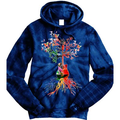 Guitar Roots Tree Of Life Tie Dye Hoodie