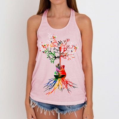 Guitar Roots Tree Of Life Women's Knotted Racerback Tank