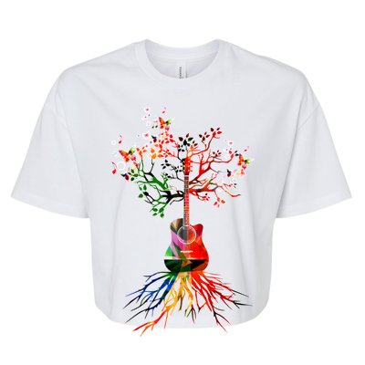 Guitar Roots Tree Of Life Bella+Canvas Jersey Crop Tee