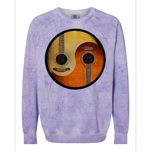 Guitar Yin And Yang Colorblast Crewneck Sweatshirt