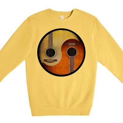 Guitar Yin And Yang Premium Crewneck Sweatshirt