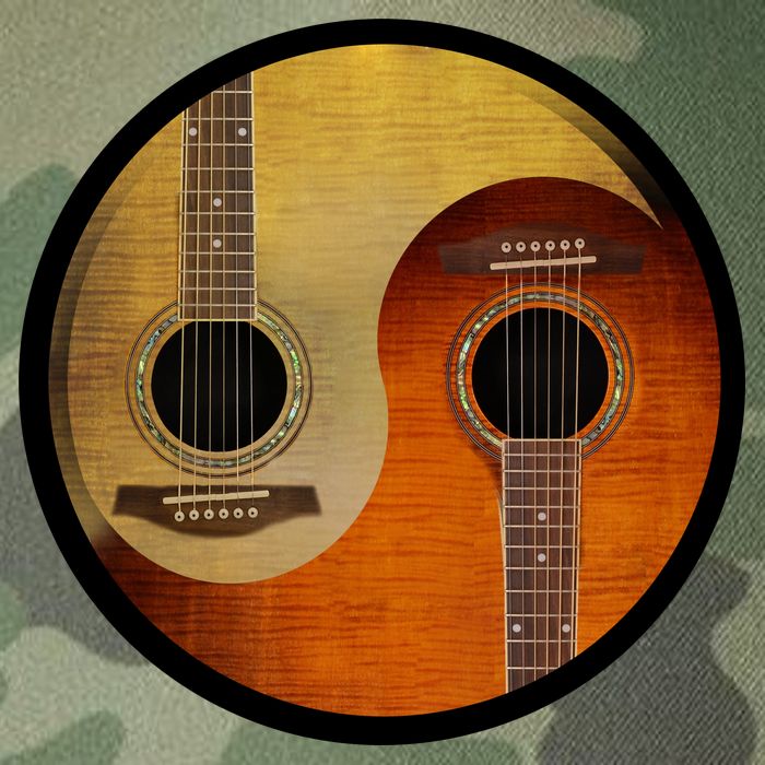 Guitar Yin And Yang Legacy Tie Dye Trucker Hat