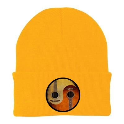 Guitar Yin And Yang Knit Cap Winter Beanie