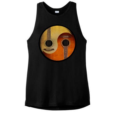 Guitar Yin And Yang Ladies PosiCharge Tri-Blend Wicking Tank