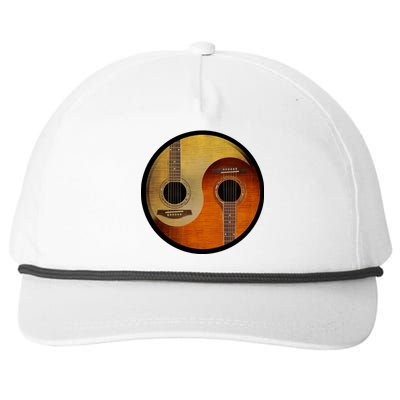 Guitar Yin And Yang Snapback Five-Panel Rope Hat