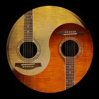 Guitar Yin And Yang Drawstring Bag