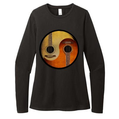 Guitar Yin And Yang Womens CVC Long Sleeve Shirt